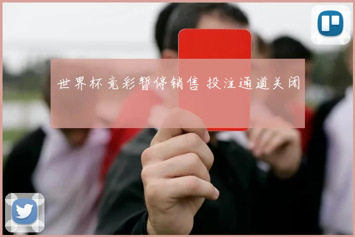 世界杯竞彩暂停销售 投注通道关闭